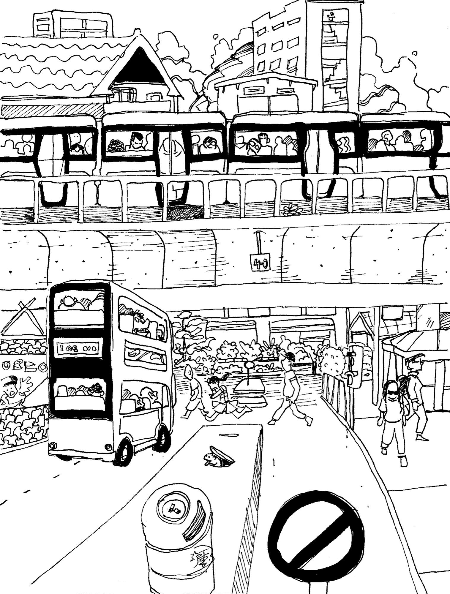 Bus station　バスターミナル